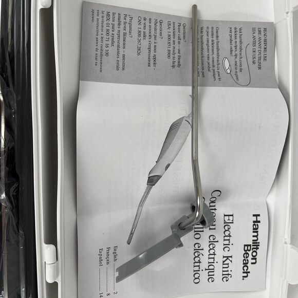 Hamilton Beach Electric Knife Set Carving Kit and Hard Case 74375Z - Picture 8 of 10